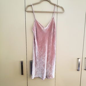 Reformation Velvet Slip Dress
